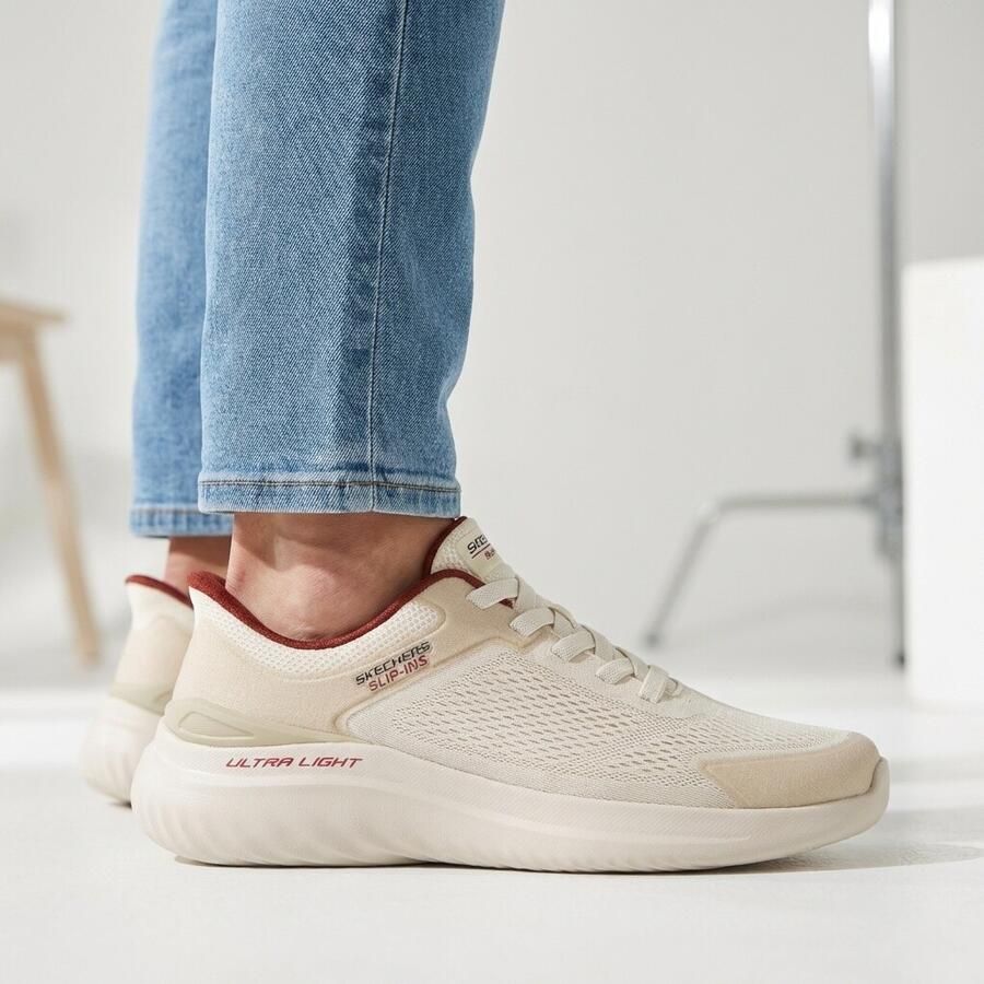 Skechers Slip Sneakers Unisex Ins Bounder 2.0 Instappers beige - Foto 2