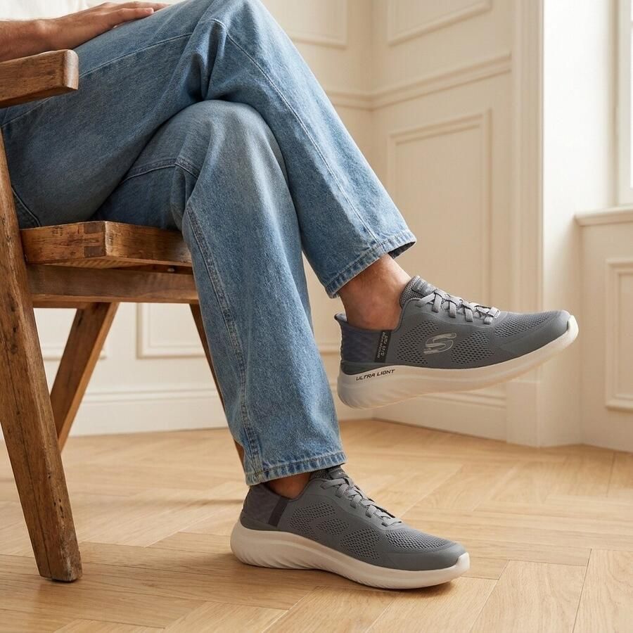 Skechers Fitness Schoenen Slip-ins Bounder 2.0. Emerged 232459-SLT SLATE - Foto 3