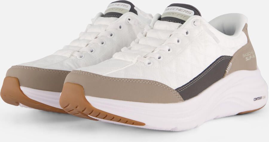 Skechers Slip-Ins Contour Foam Cozy Fit Instappers Heren Wit