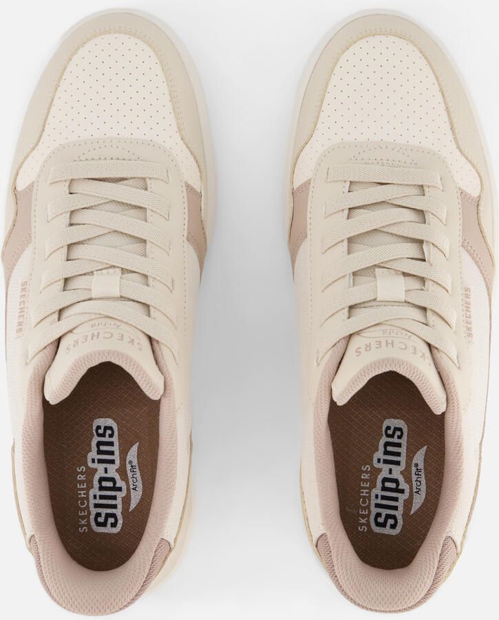 Skechers ARCH FIT COURT BREAK-KOMFORTA Heren Sneakers Naturel - Foto 3