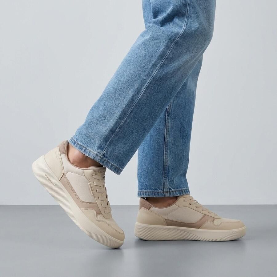 Skechers ARCH FIT COURT BREAK-KOMFORTA Heren Sneakers Naturel - Foto 3