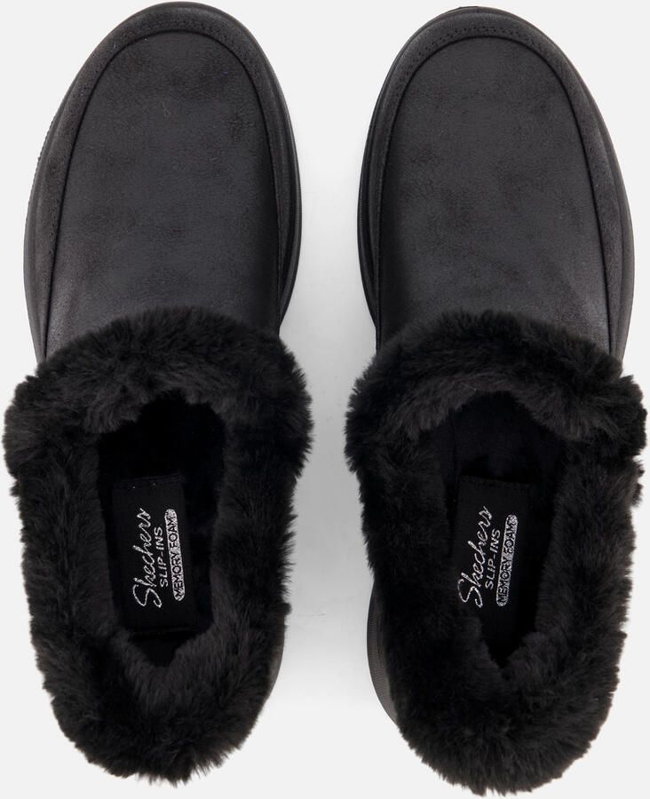 Skechers Slip-Ins Cozy Escape Pantoffels Dames Zwart - Foto 4