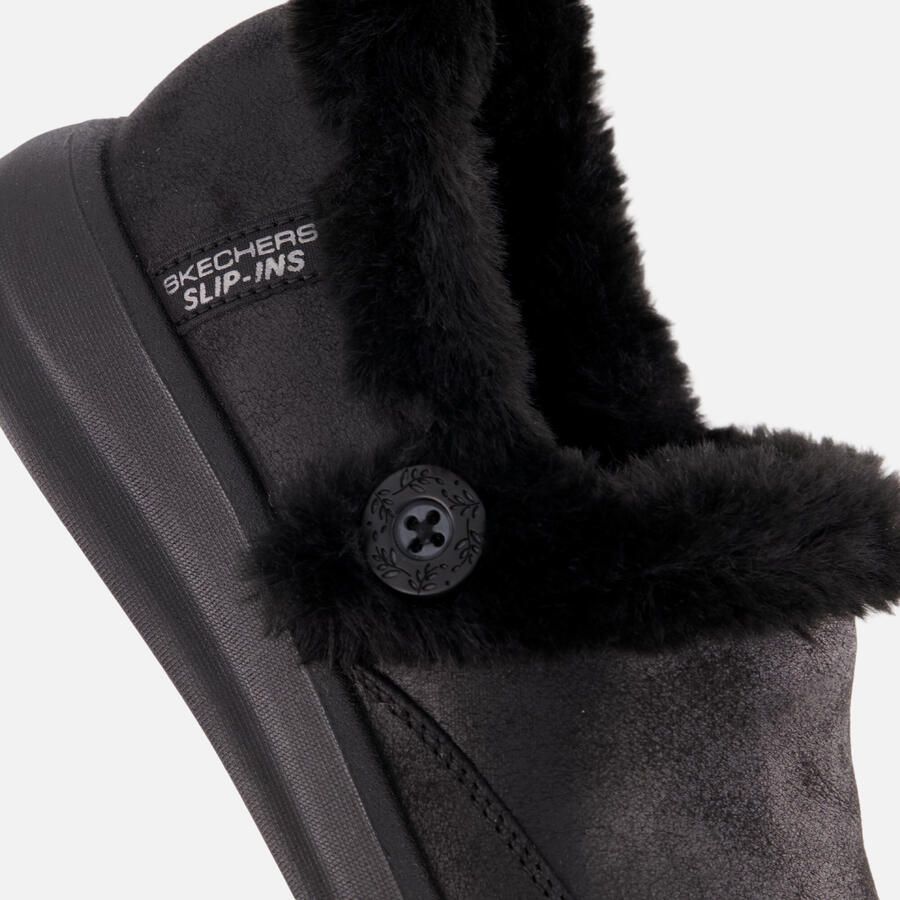 Skechers Slip-Ins Cozy Escape Pantoffels Dames Zwart - Foto 6