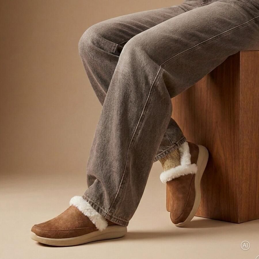 Skechers Slip-Ins Cozy Escape Pantoffels Cognac