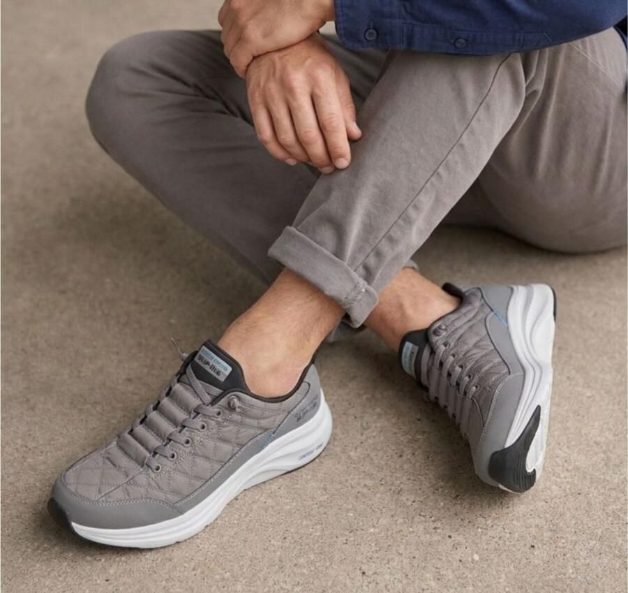 Skechers Slip-Ins Contour Foam Sneakers Jongens Grijs