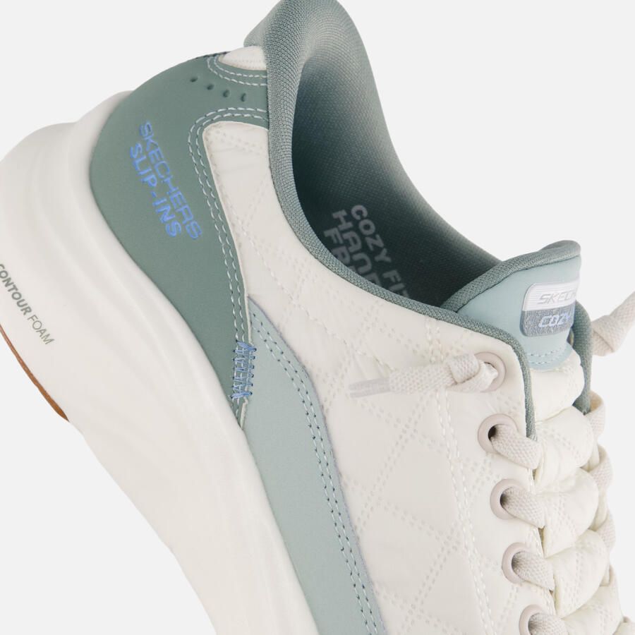 Skechers Slip-ins: Counter Foam dames sneakers groen wit Extra comfort Memory Foam - Foto 2