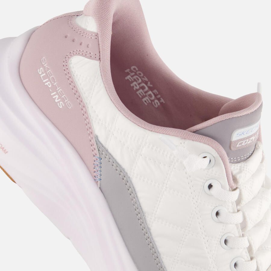 Skechers Slip-Ins: Cosy Fit Knotted Bungee Sneakers Laag Wit - Foto 2