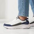 Skechers Cozy Fit heren sneakers wit blauw Extra comfort Memory Foam - Wit