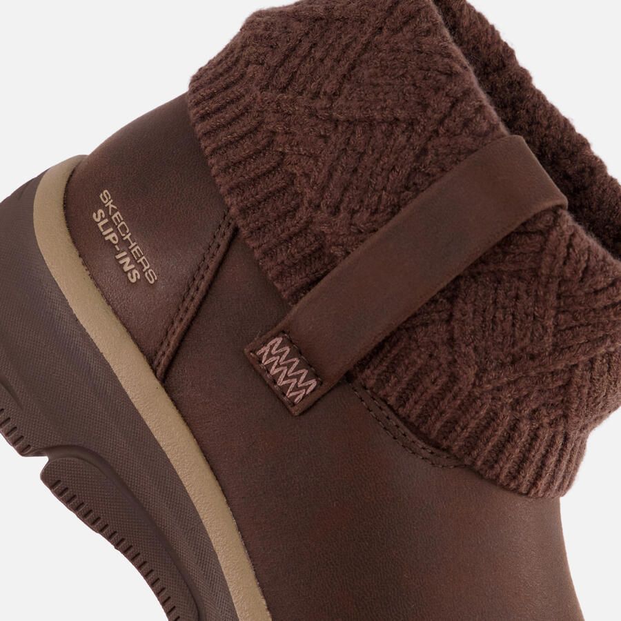 Skechers slip-ins easy going enkellaarsjes bruin - Foto 5