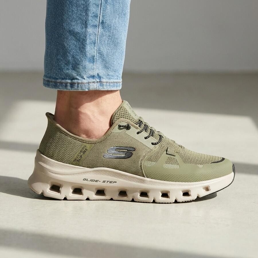 Skechers Slip Sneakers Unisex in Glide Step Pro Instappers groen - Foto 2