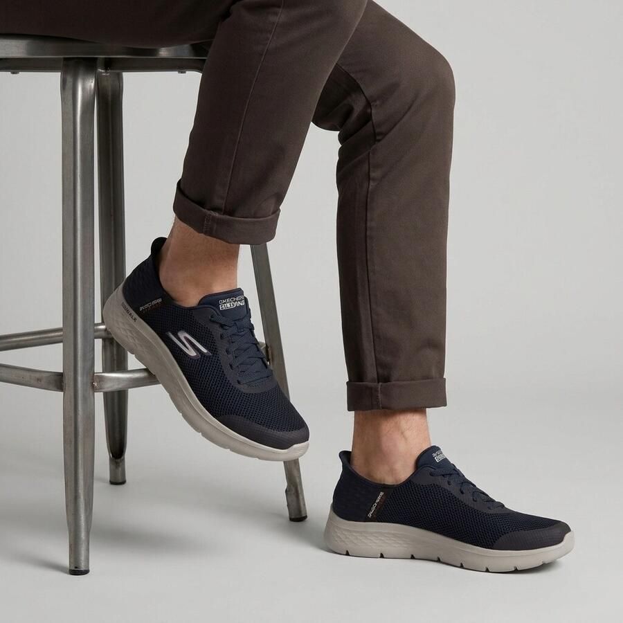 Skechers Slip-ins Go Walk Flex Hands Up Heren Instappers Navy - Foto 2