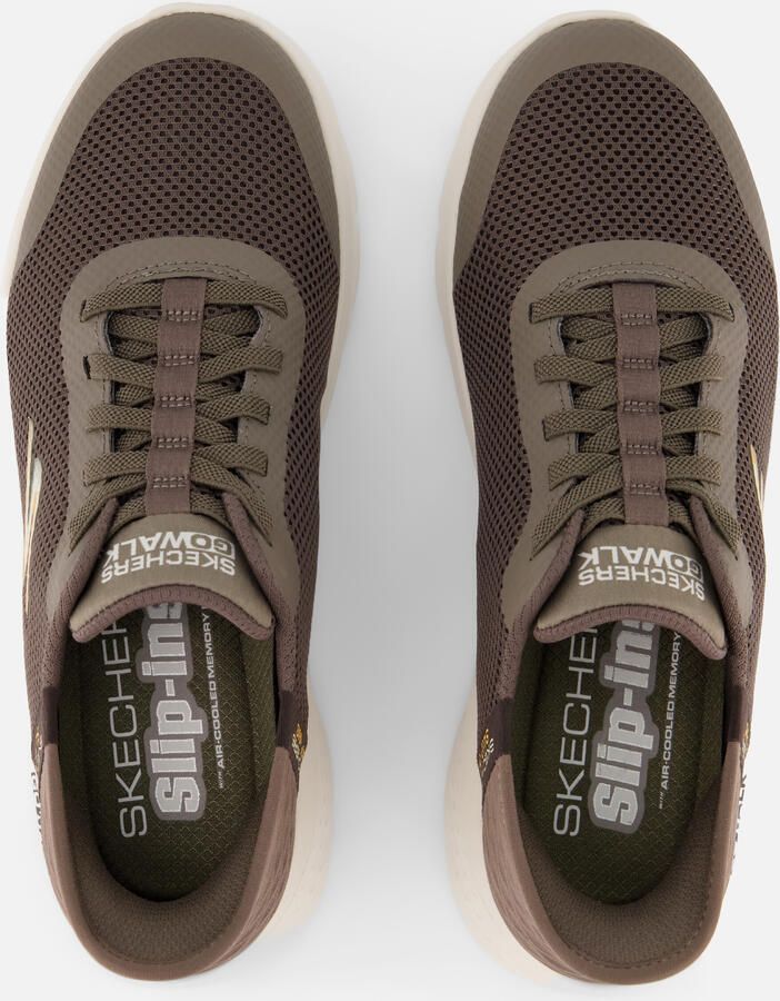 Skechers Slip-ins Go Walk Flex Hands Up Heren Instappers Bruin - Foto 2