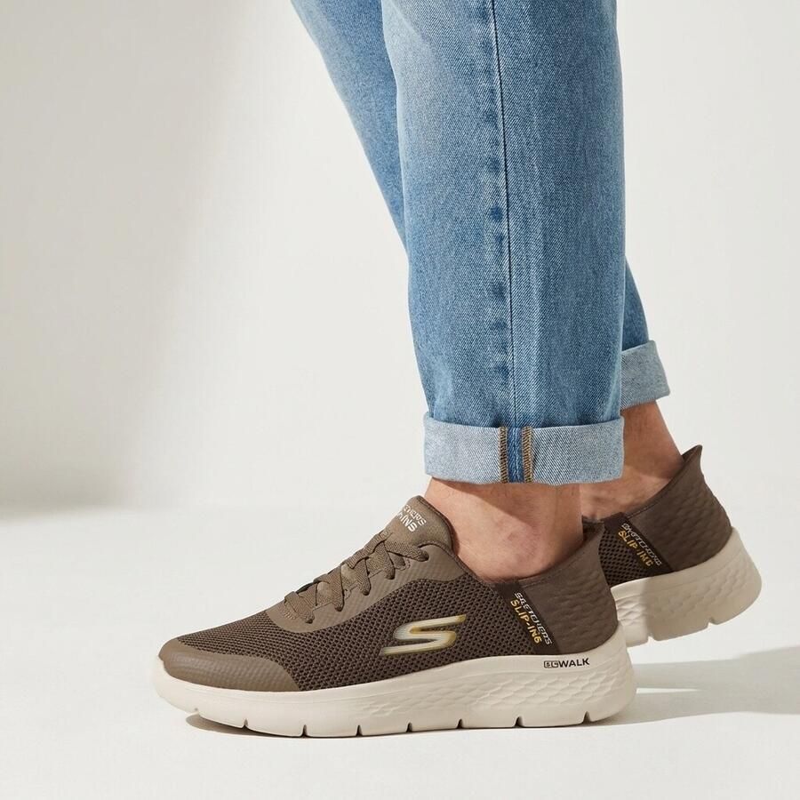 Skechers Hands Free Slip-ins Go Walk Flex Instappers Heren Bruin - Foto 2