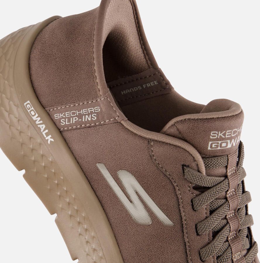 SKECHERS Slip-on 'Slipper Damen 124837 BRN Kunststoff (Synthetik) in braun' bruin - Foto 6