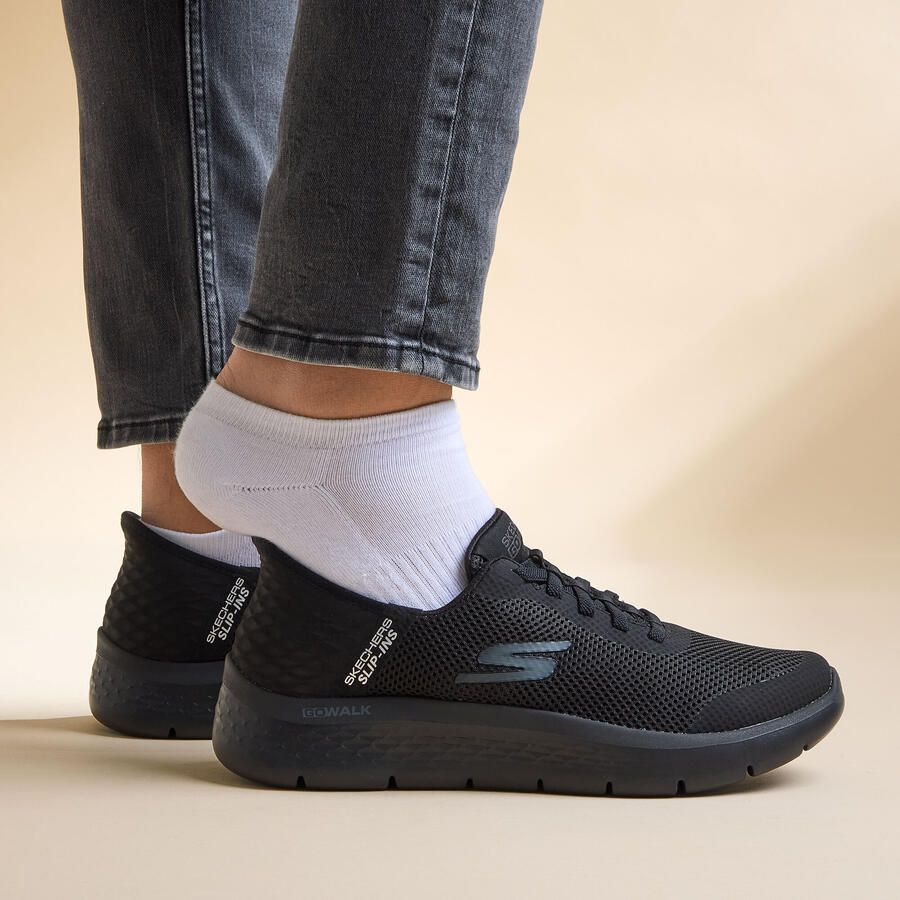 Skechers Slip-ins Go Walk Flex Hands Up Heren Instappers Zwart - Foto 3