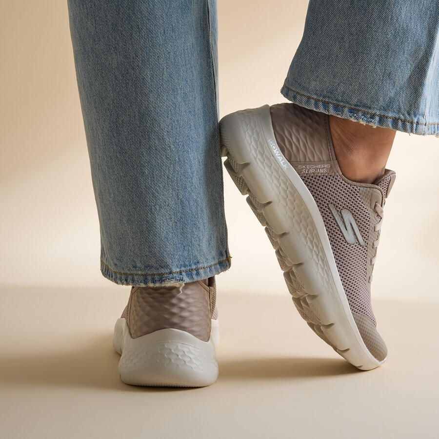 Skechers Slip-ins: GO WALK Flex Grand Entry 124836 TPE Taupe Grijs - Foto 3