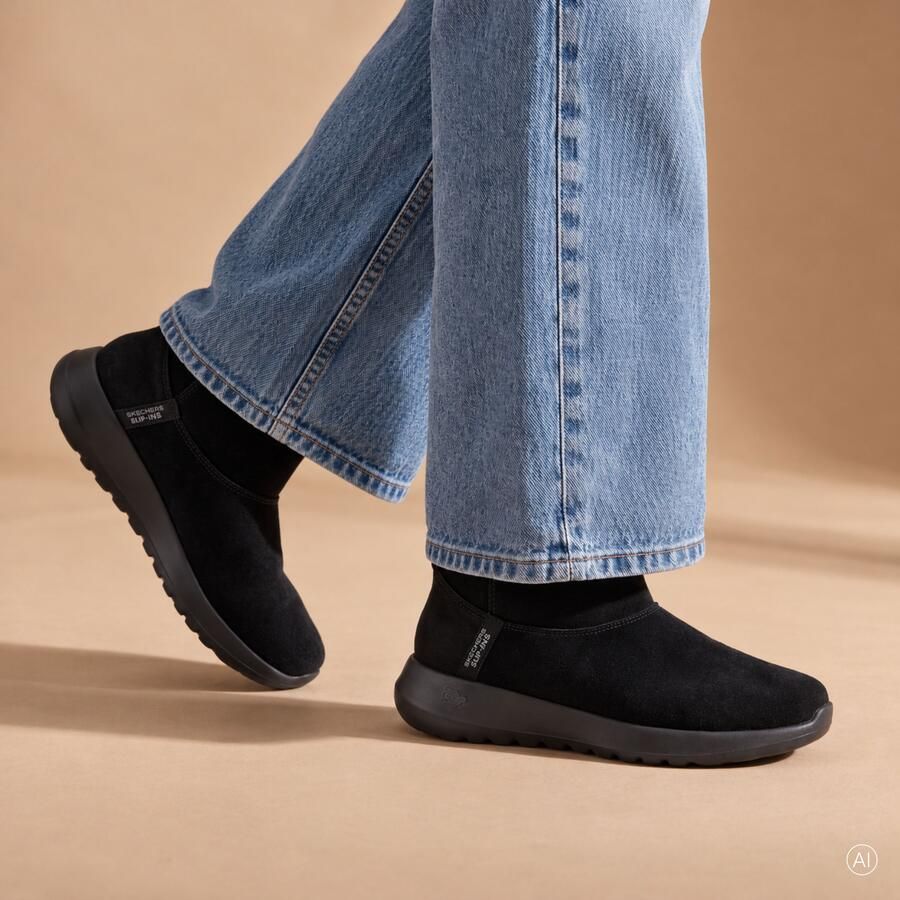 Skechers Slip-Ins On The Go Joy Boots Dames Zwart