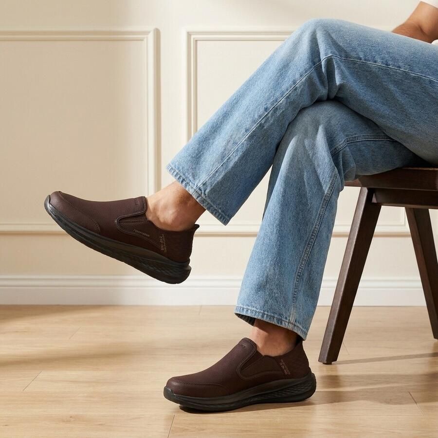 Skechers Slip-ins Relaxed Fit: Slade Cooper 205237 RDBR Rood Bruin