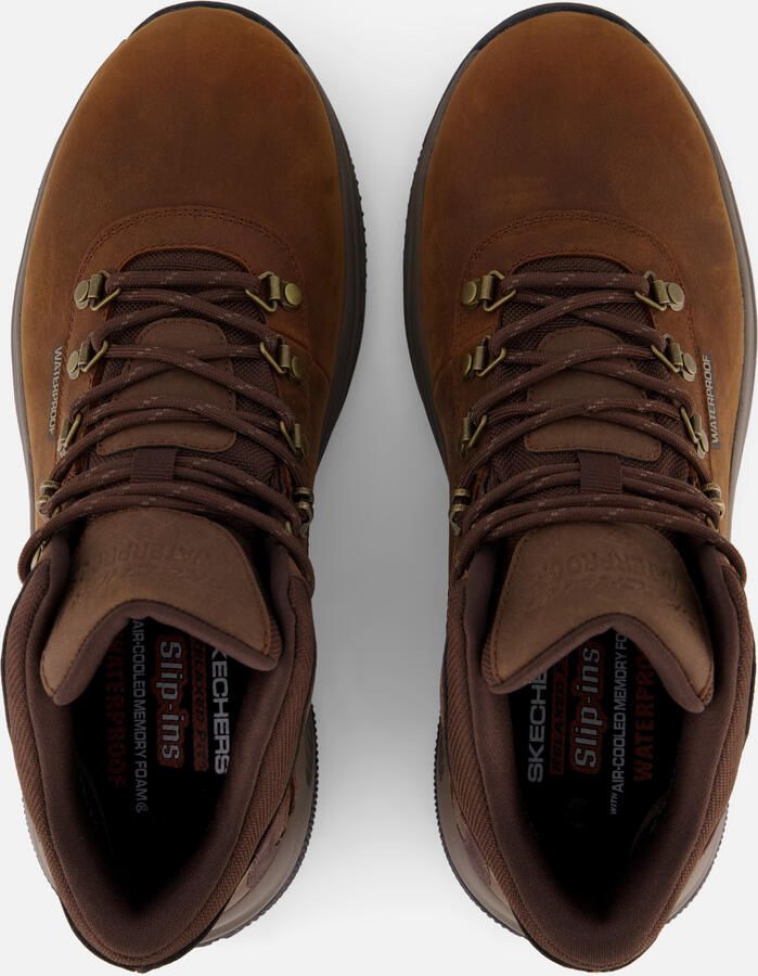 Skechers Slip-ins Relaxed Fit Veterschoenen bruin - Foto 4