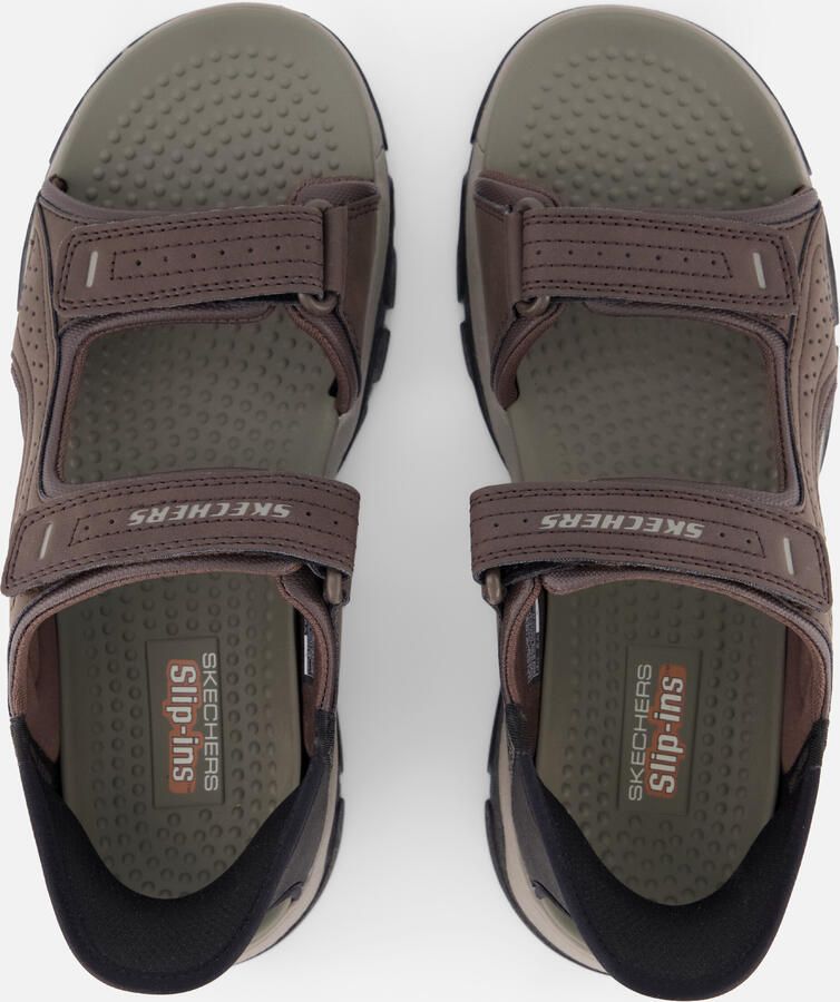 Skechers Slip-Ins Relaxed Fit Tresman Sandalen Heren Bruin - Foto 3