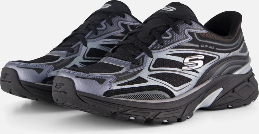 Skechers Slip-on sneakers STAMINA SPORT Retro sneaker veterschoen met metallic accenten