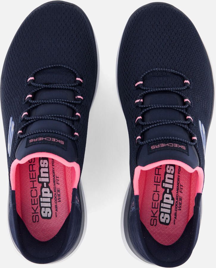 Skechers SLIP INS SUMMITS DIAMOND DREAM sneakers dames navy pink 150123W NVPK - Foto 4