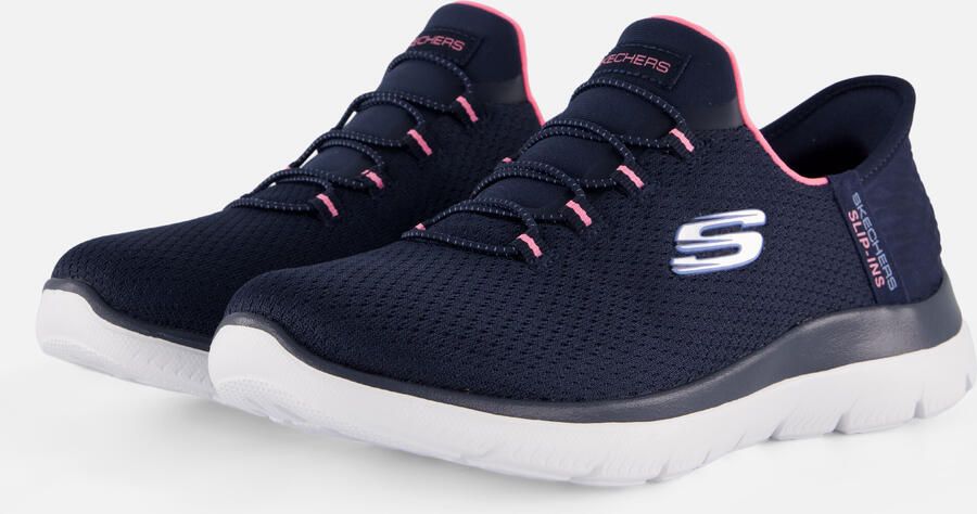 Skechers SLIP INS SUMMITS DIAMOND DREAM sneakers dames navy pink 150123W NVPK - Foto 5