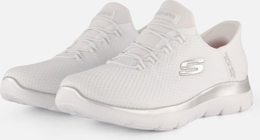 Skechers Slip-ins Summits Wide Fit wit Textiel