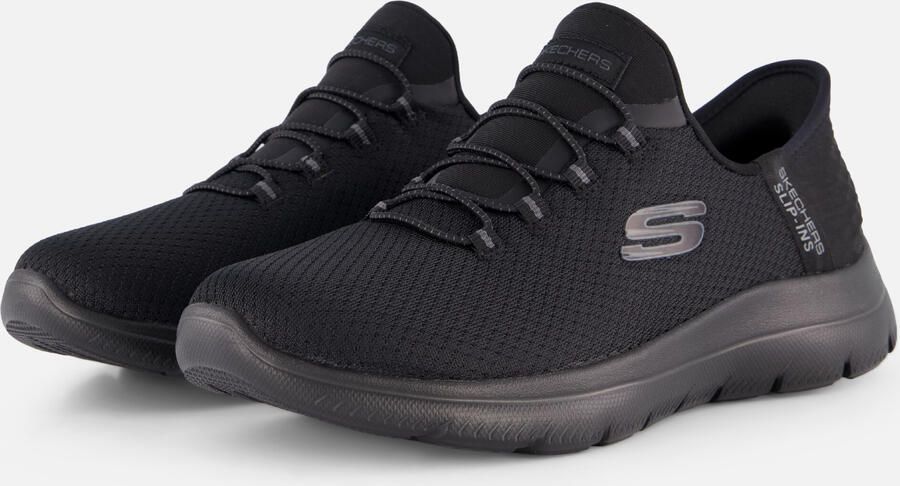 Skechers Slip-Ins Summits Wide Fit zwart Textiel