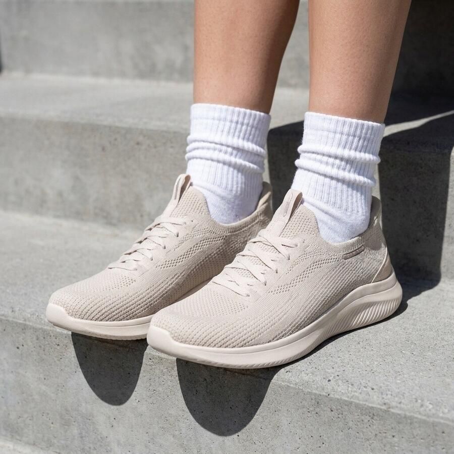 Skechers Slip Sneakers Unisex ins Ultra Flex 4.0 beige Textiel