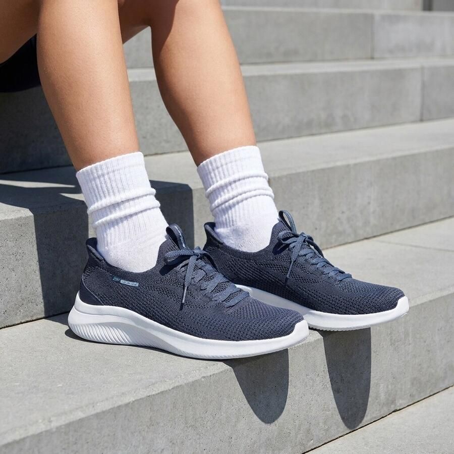 Skechers Slip Sneakers Unisex Ins Ultra Flex 4.0 blauw Textiel