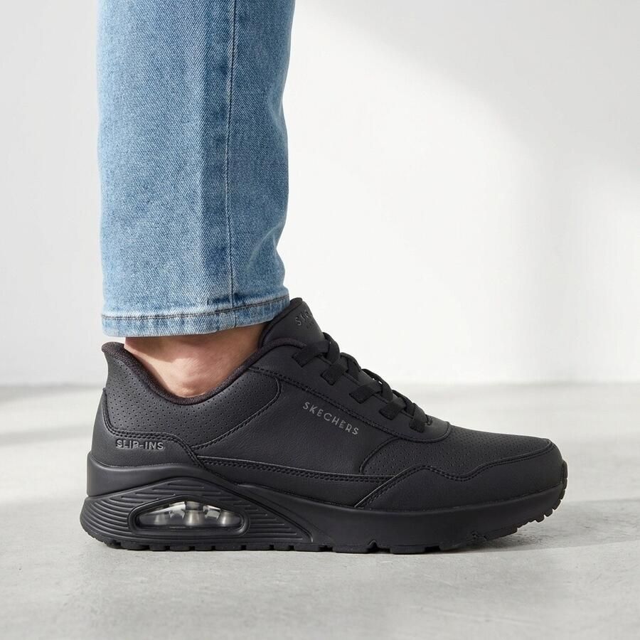 Skechers Slip Ins Uno Banksia Sneakers Heren Zwart - Foto 2