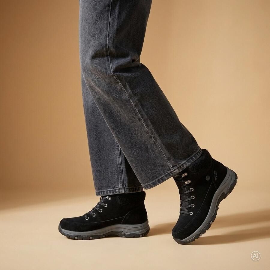 Skechers Slip-Ins Waterproof Relaxed Fit Veterboots Zwart