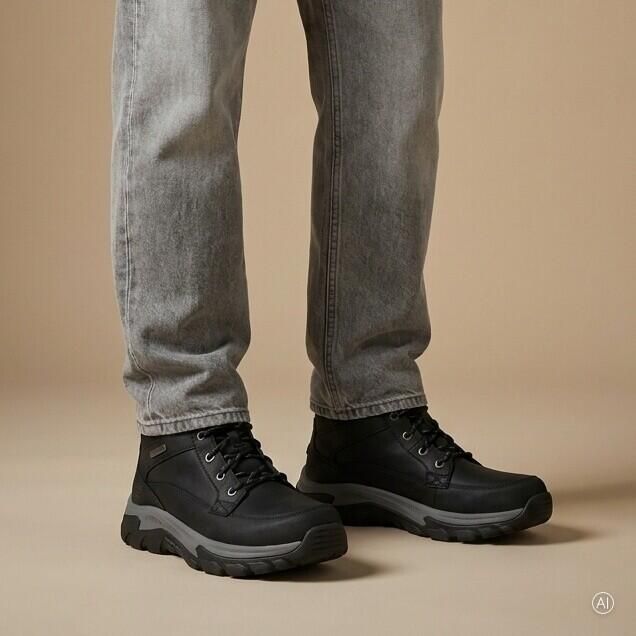 Skechers Slip-ins waterproof veterboots zwart