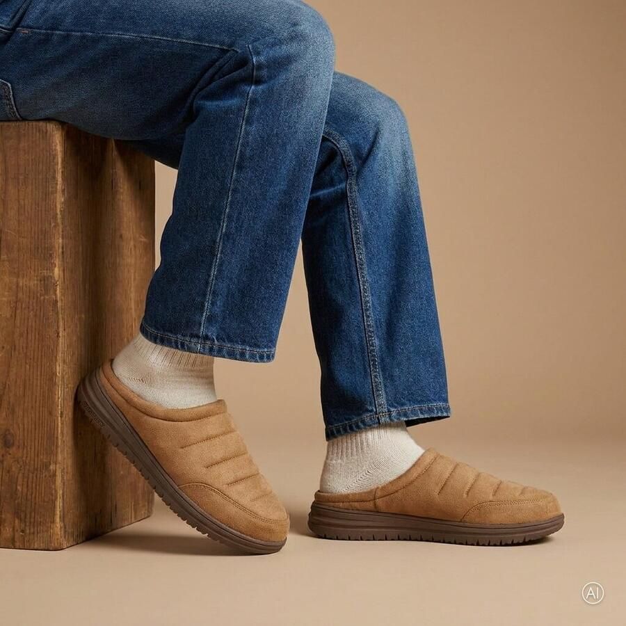 Skechers Relaxed Fit Murette Garvanza Pantoffels Heren Bruin - Foto 5