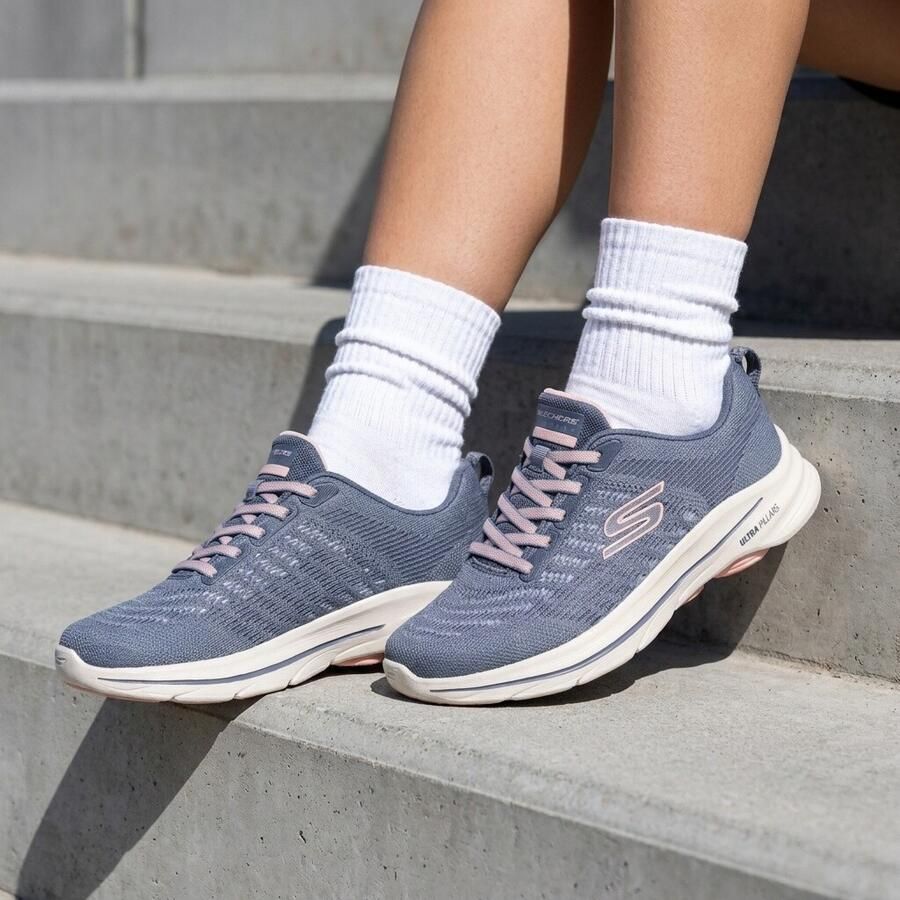 Skechers GO WALK 8 BRITT Dames Sneakers Blauw