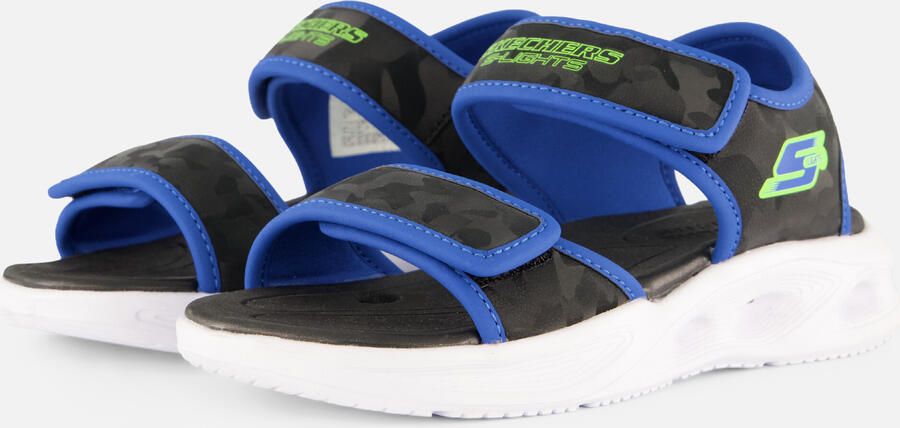 Skechers SOLA GLOW SANDAL CAMO BRIGH Jongens Sandalen Zwart