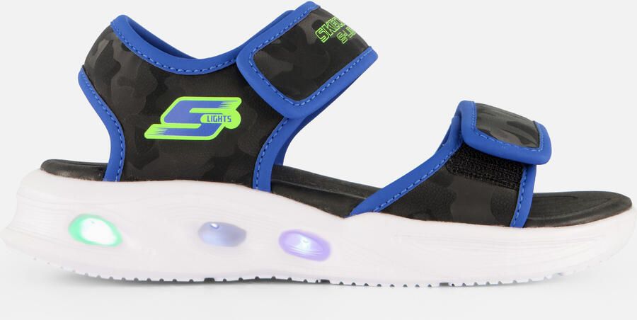 Skechers SOLA GLOW SANDAL CAMO BRIGH Jongens Sandalen Zwart - Foto 4