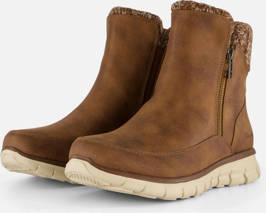 Skechers Lovely Collab Vegan Gebreide Enkellaars Brown Dames - Foto 3