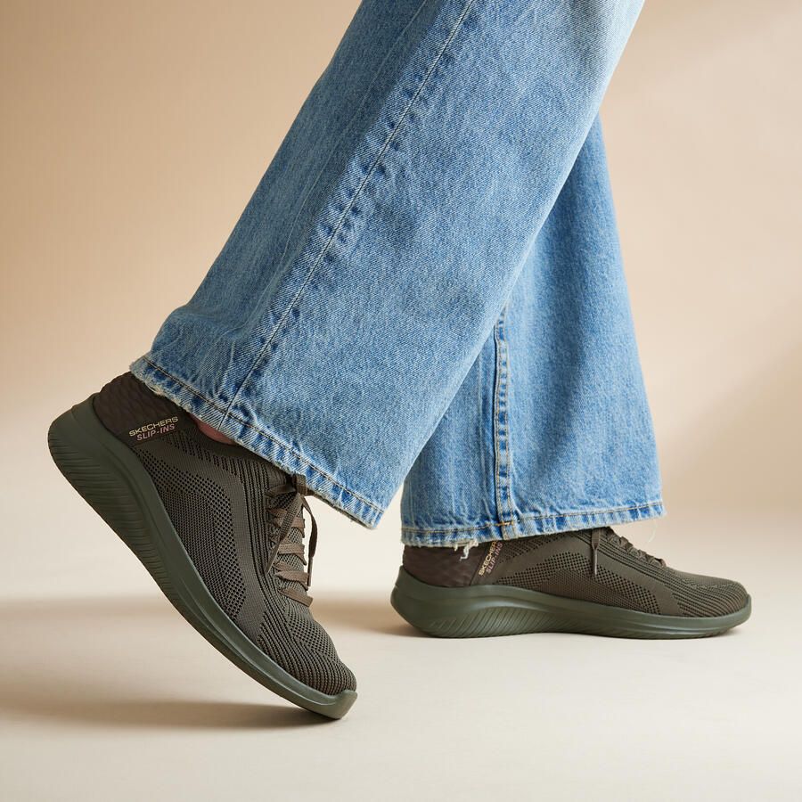 Skechers Ultra Flex 3.0-Pure lor Dames Instappers Groen - Foto 3