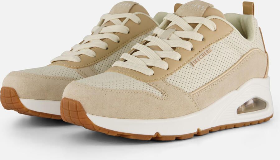Skechers Uno Two Much Fun Dames Sneakers Taupe Zand - Foto 5