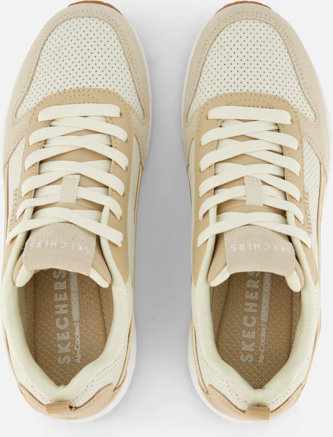 Skechers Uno Two Much Fun Dames Sneakers Taupe Zand - Foto 3