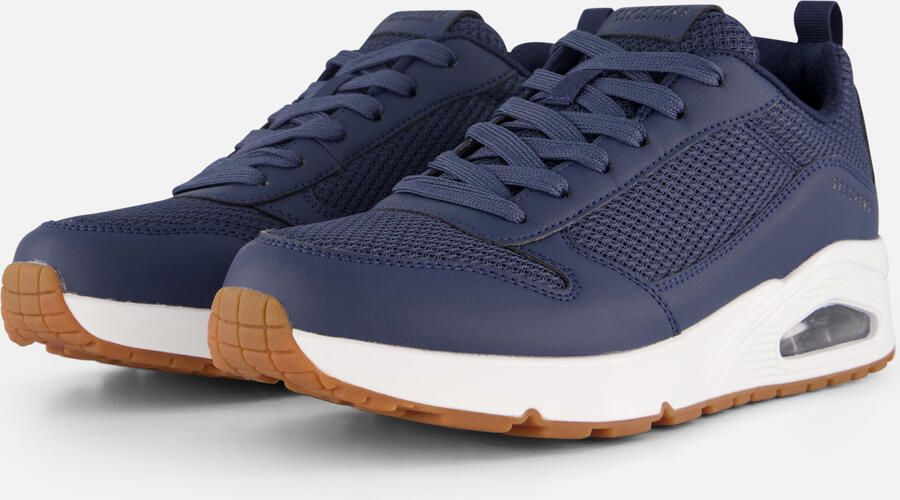 Skechers Uno Fastime sneakers blauw Imitatieleer - Foto 6