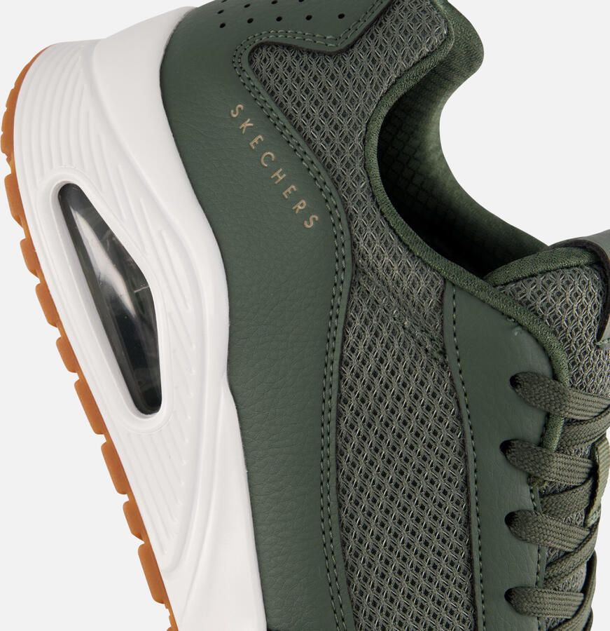 Skechers Uno Fastime sneakers groen Imitatieleer - Foto 2