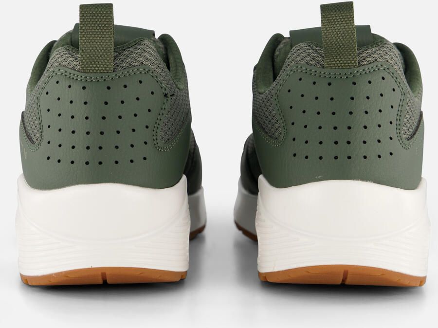 Skechers Uno Fastime sneakers groen Imitatieleer - Foto 3