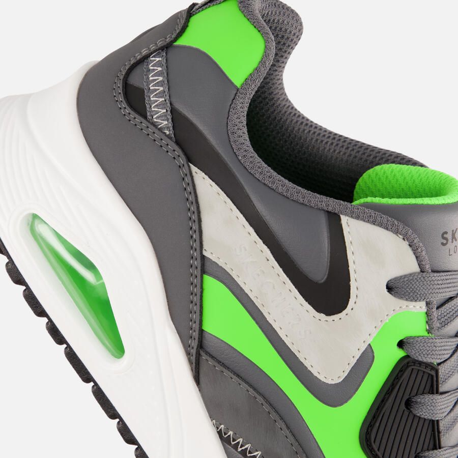 Skechers Uno sneakers grijs Jongens Imitatieleer Meerkleurig 36