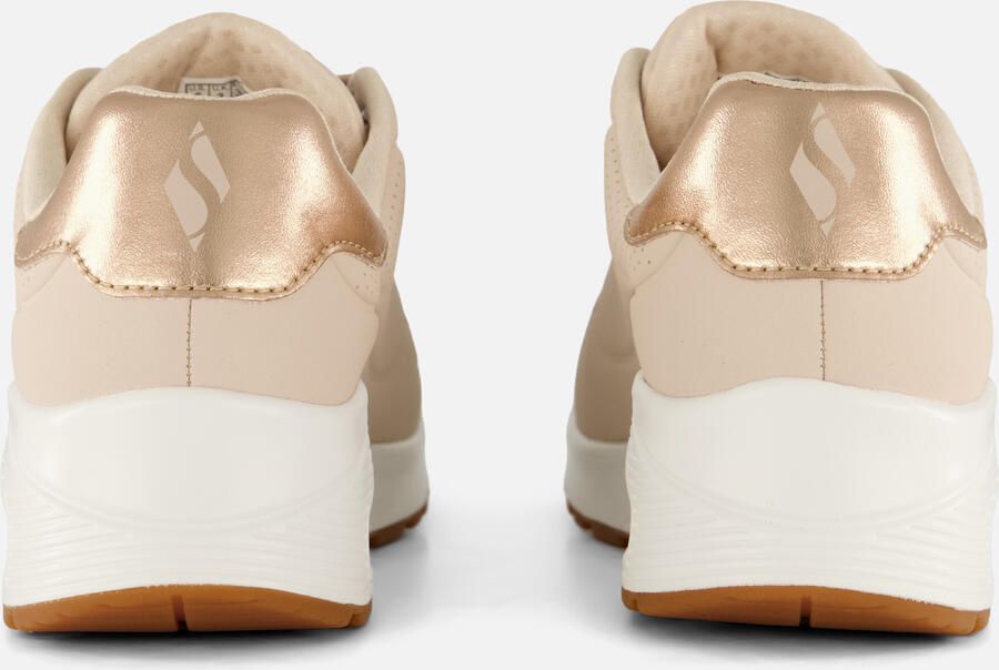 Skechers Sneakers UNO GOLDEN AIR Vrijetijdsschoen lage schoen veterschoen met metallic inzet
