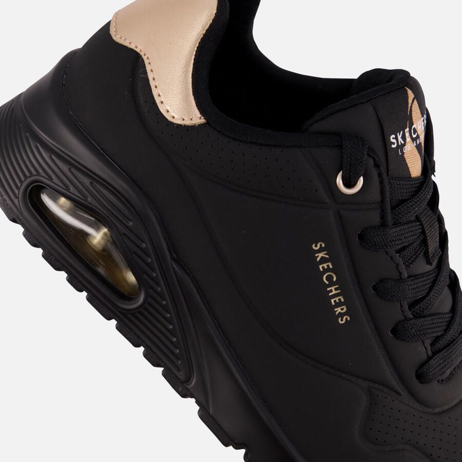 Skechers Sneakers UNO GOLDEN AIR Vrijetijdsschoen lage schoen veterschoen met metallic inzet - Foto 4