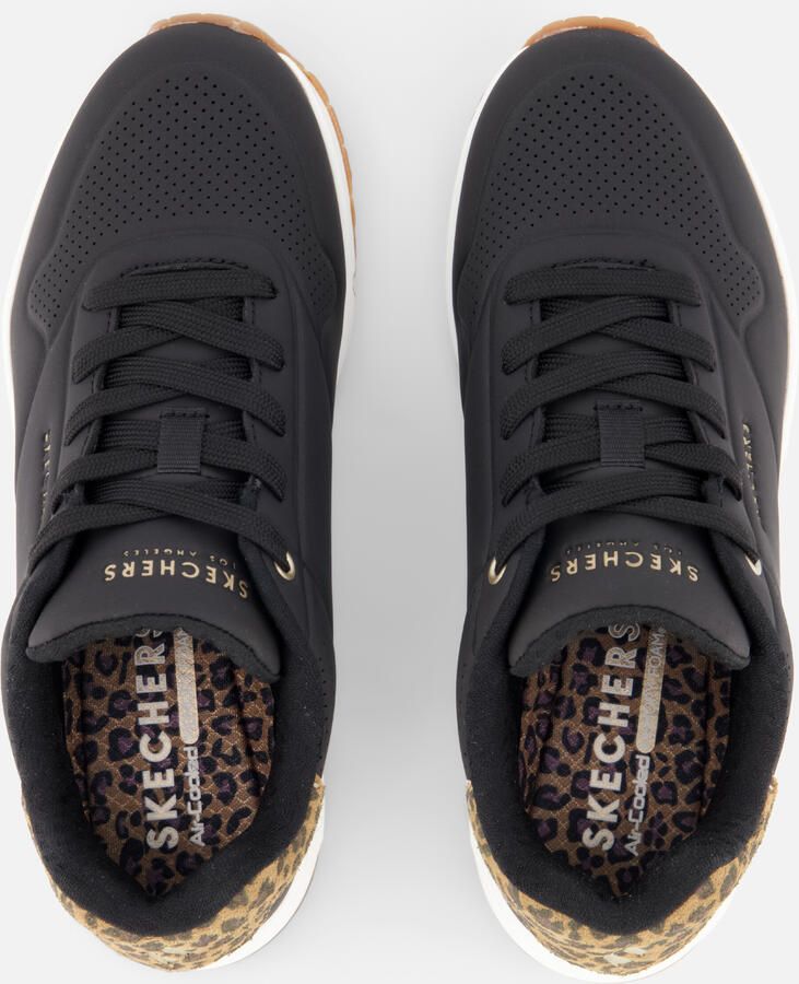 Skechers Sneakers UNO-JUNGLE NITE Veterschoen vrijetijdsschoen met sleehak