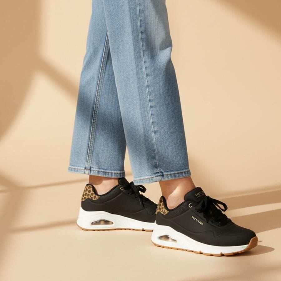 Skechers Uno Jungle Nite Sneakers Dames Zwart - Foto 2